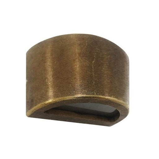 BRONZE - Modern Low Voltage DC Curved Bronze Exterior Surface Mounted Wall Light - IP65  ****DRIVER/TRANSFORMER REQUIRED**** CLA