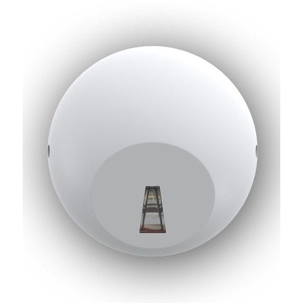 WHITE - Modern Round White Die Cast Aluminium 3.5W Warm White LED Exterior Surface Mounted Stair/Wall Light - IP65 CLA