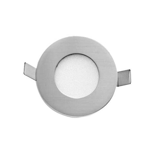 STOW - Round Nickel Warm White 3W Recessed LED Stair Light Telbix