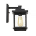 STRAND - Black Traditional Style Exterior Coach Light With Bubble Glass Diffuser - IP44 Telbix