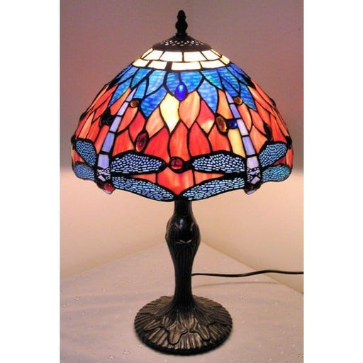 LEADLIGHT - Coloured Dragon Design Lead Light Table Lamp - 12 Inches Toongabbie