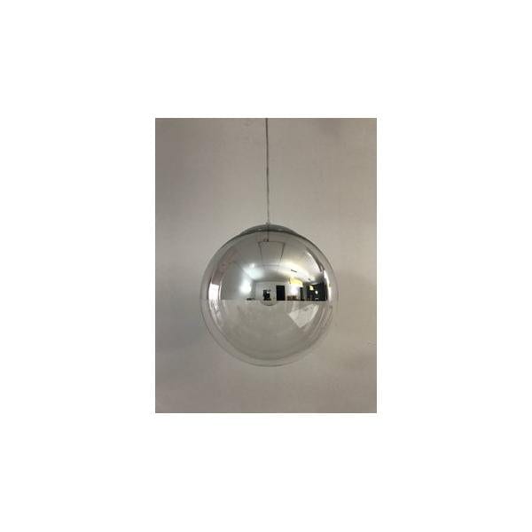 TICANO - Small Modern Two Toned Chrome And Clear Glass 1 Light Pendant - 250mm Florentino