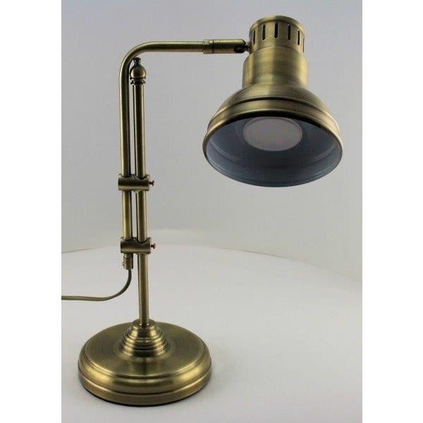 FEDERATION - Traditional Antique Brass Metal 1 Light Table Lamp Toongabbie