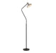 TREVI - Modern Black & Nickel 1 Light Floor Lamp-telbix TREVI FL-BKNK