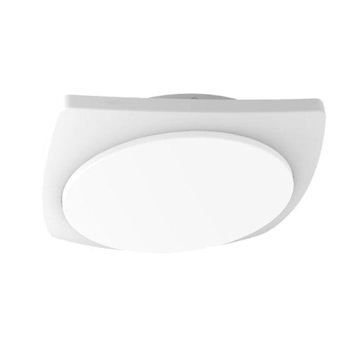 ULAN - Modern Powder Coated White Square 20W Warm White Exterior Wall/Ceiling Light - IP65 CLA