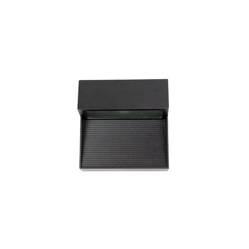 VARGO - Square Black Powder Coated Exterior 6W Cool White Surface Mounted Exterior Wall Light - IP54 Oriel