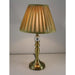 VICTORIA - Antique Brass 1 Light Table Lamp With Pleated Shade Toongabbie