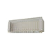 VIENNA - Modern Rectangular White 12W Warm White LED Interior Wall Light With Acrylic Ribbed Diffuser CLA