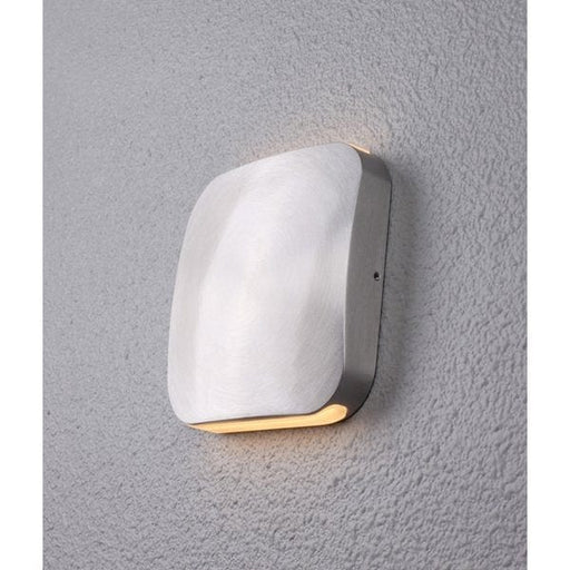 VOX - Modern Polished Aluminium Square Slim 9W Warm White Exterior Up/Down Wall Light - IP54 CLA