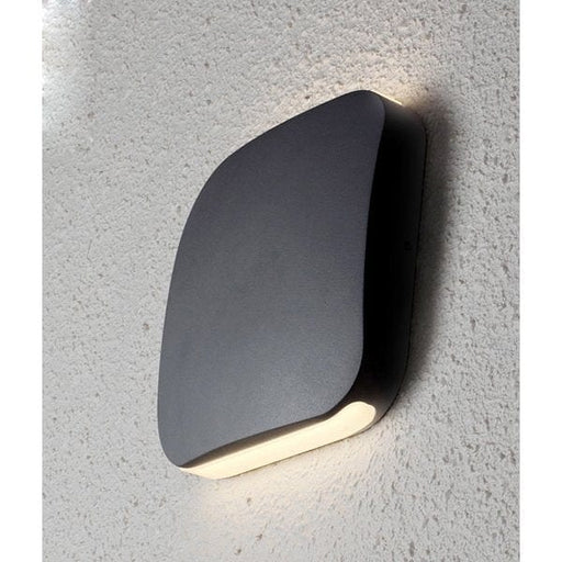 VOX - Modern Black Aluminium Square Slim 9W Warm White Exterior Up/Down Wall Light - IP54 CLA