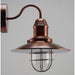 WALL - Traditional Style Antique Copper Caged Exterior Wall Bracket With Clear Glass Diffuser - IP44 Toongabbie