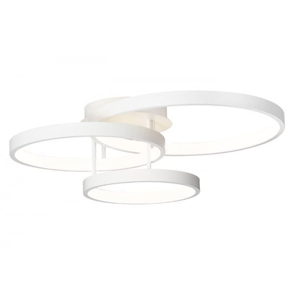 ZOLA White 3 Light 84W CTC LED Pendant with 3000K Warm White Built-In LEDs Cougar